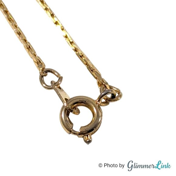 Vintage Translucent Faceted Brown Stone Heart Pendant Gold Tone Chain Necklace - Picture 10 of 13